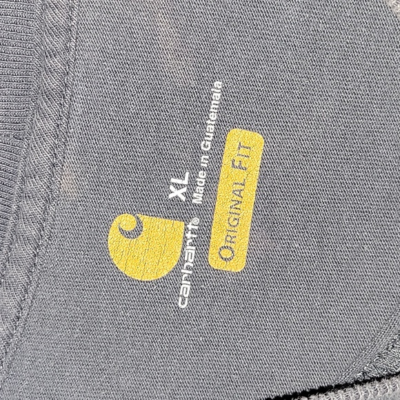 carhartt custom acid wash workwear pocket longsleeved shirtsize xl original fit - Picture 3 of 9